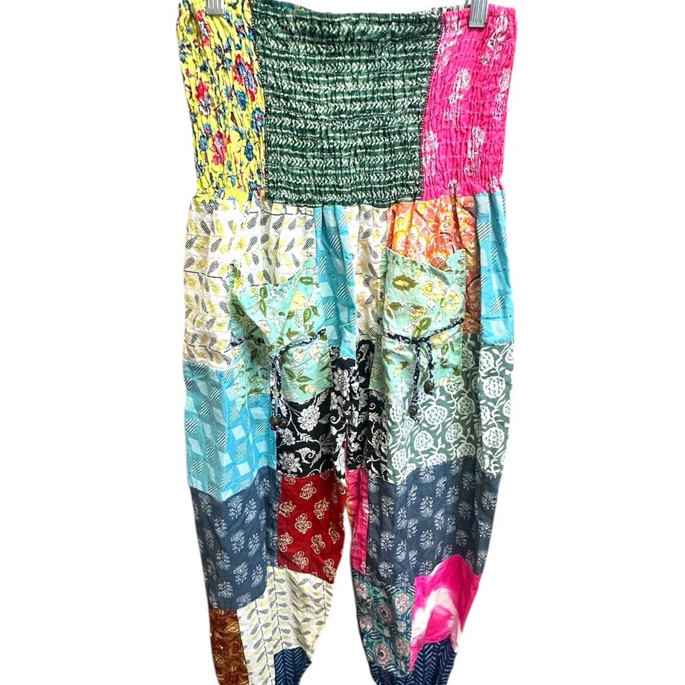 Colorful Patchwork Bohemian Pants